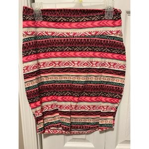 Tribal Print Skirt